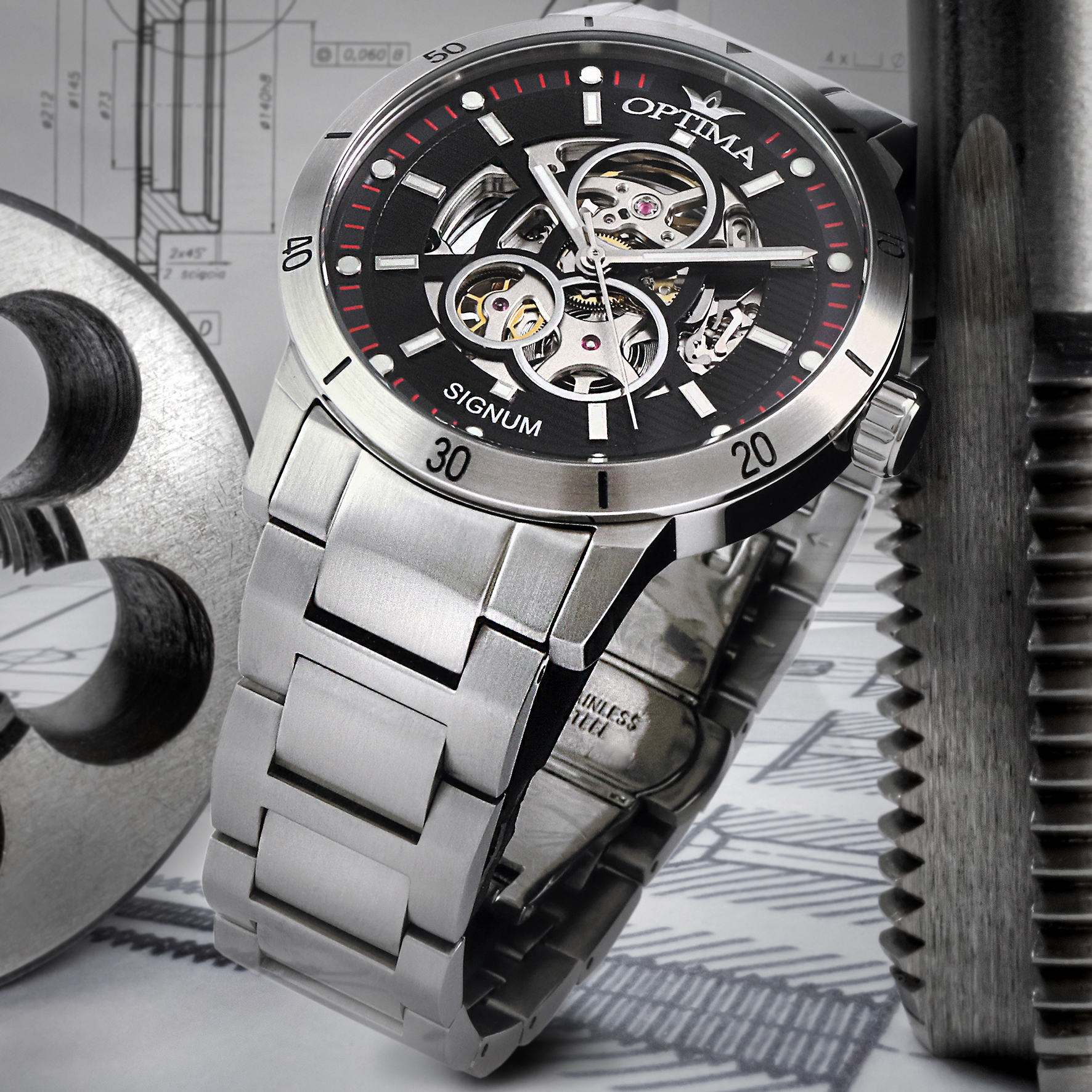 Mechanical diagrams, bearings and drills. Mechanical parts on de OSA481SK A